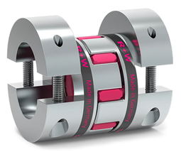 EKH-Elastomer coupling with fully split clamping hub