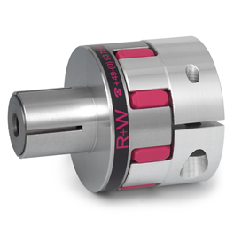 EK7-Elastomer coupling with expanding shaft hub